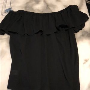 Express off the shoulder black top MEDIUM